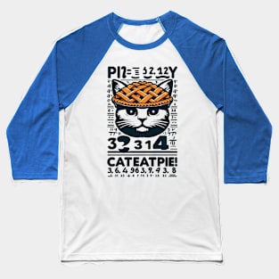Cat Eat Pi3 Baseball T-Shirt